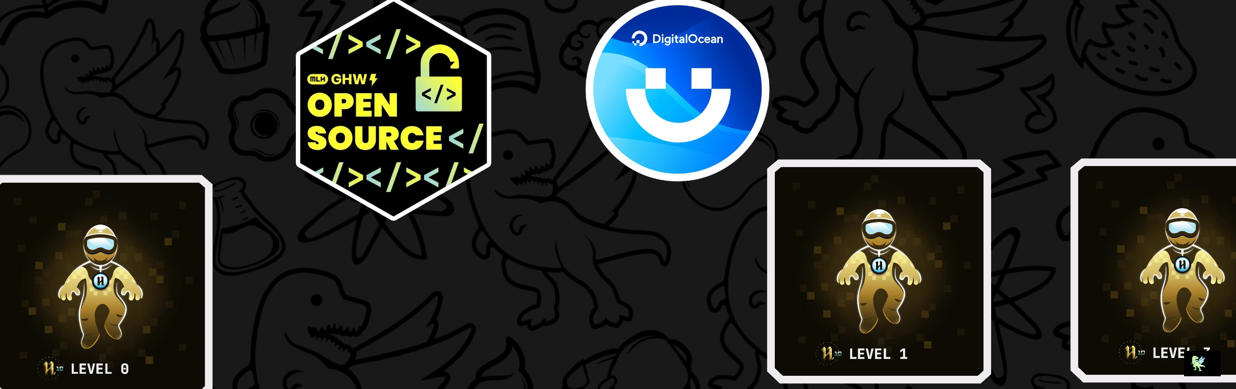 An image of @omkar17coder's Holopin badges, which is a link to view their full Holopin profile