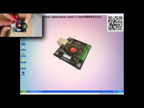 Part 4 - Driver Installation, Programming, Functional Verification | isoUSBRS422v1 (with Subtitles)
