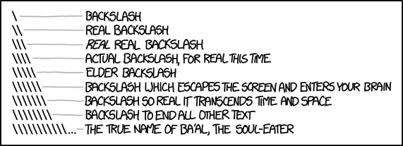XKCD on shell escaping