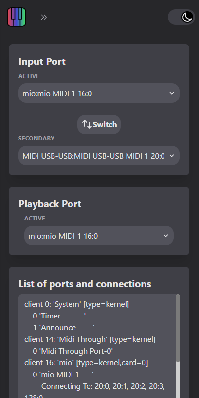 ports settings