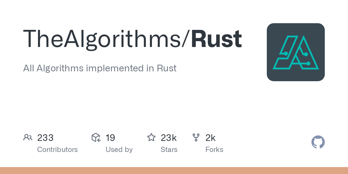 TheAlgorithms / Rust