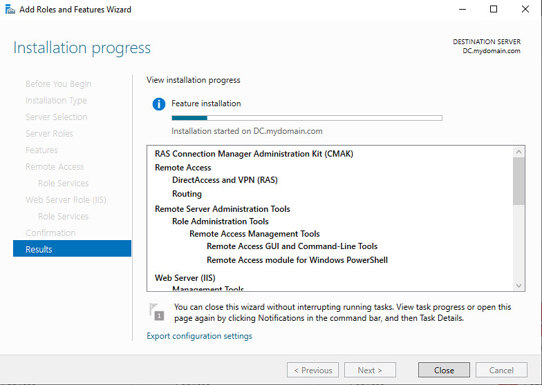 Configure RAS-NAT (Install)