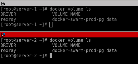 docker volume ls