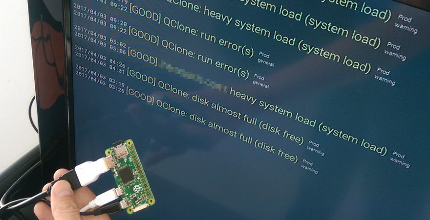 Nosee-console on a Raspberry Pi Zero