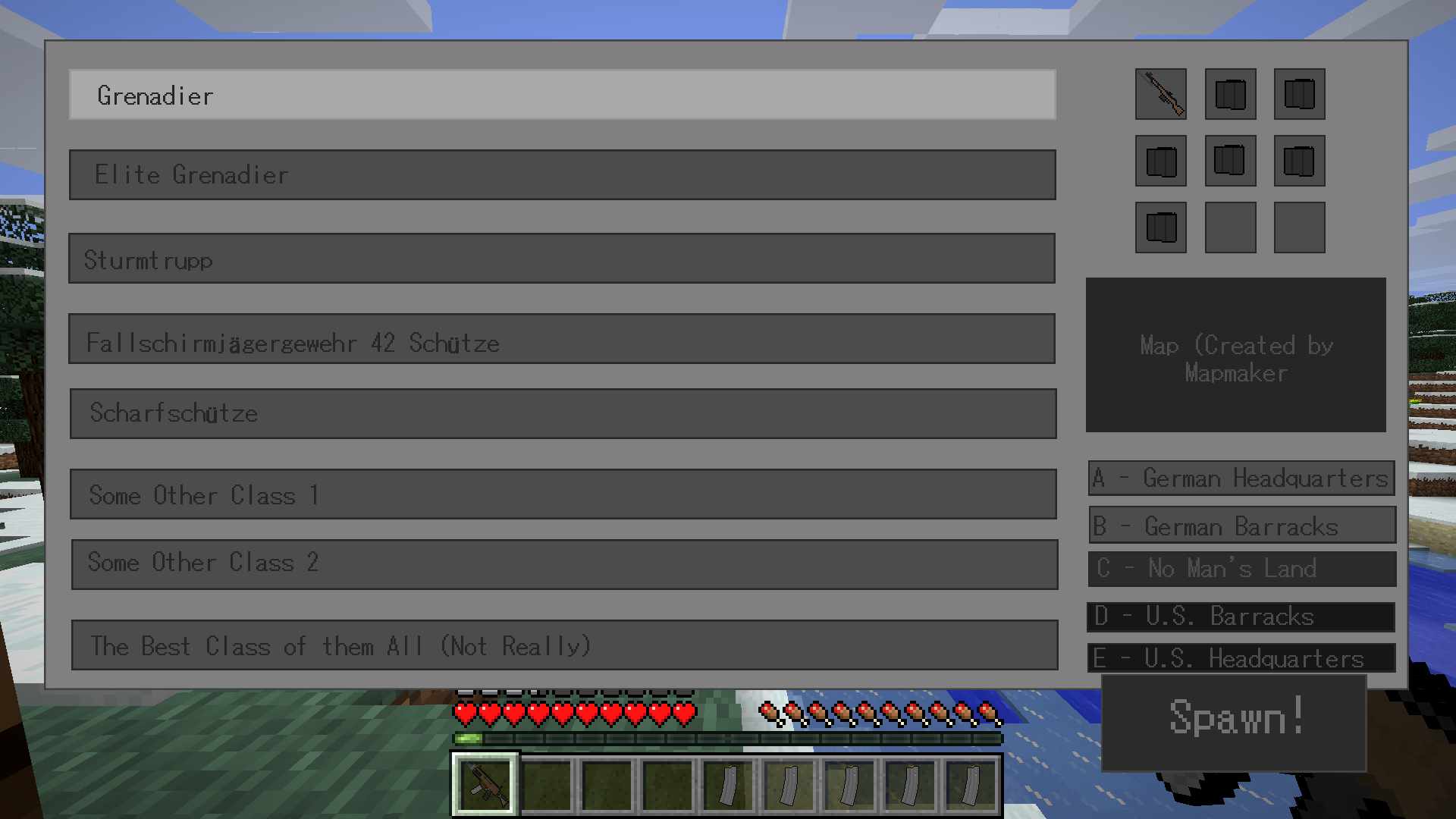 gui rework with map