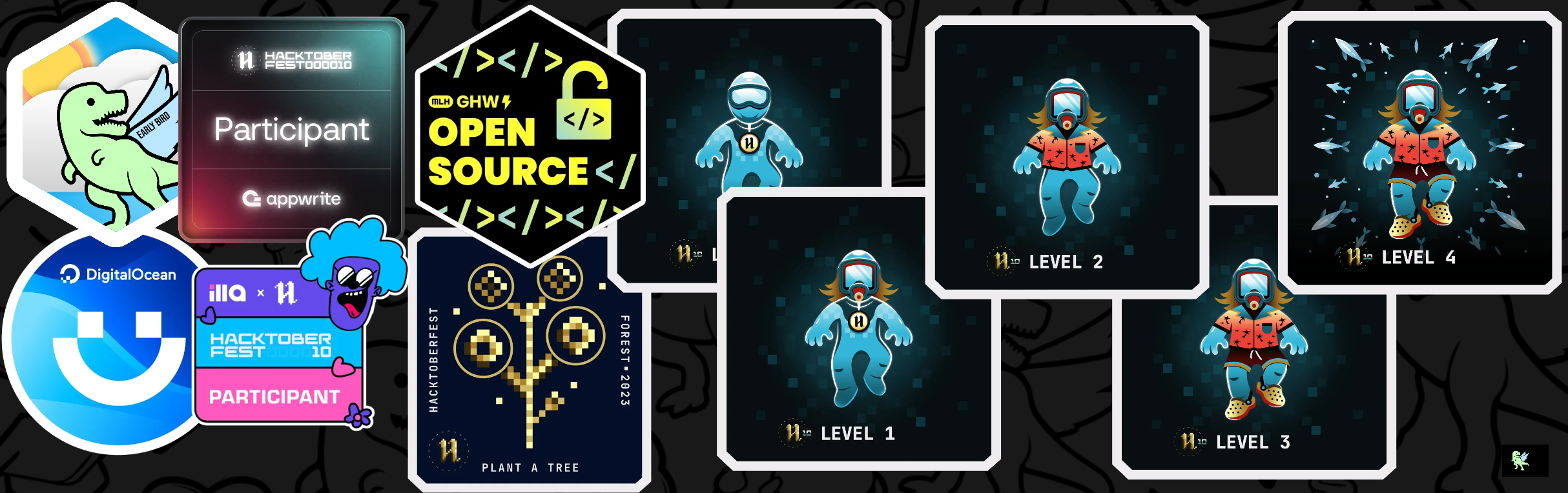 An image of @rashen33's Holopin badges, which is a link to view their full Holopin profile