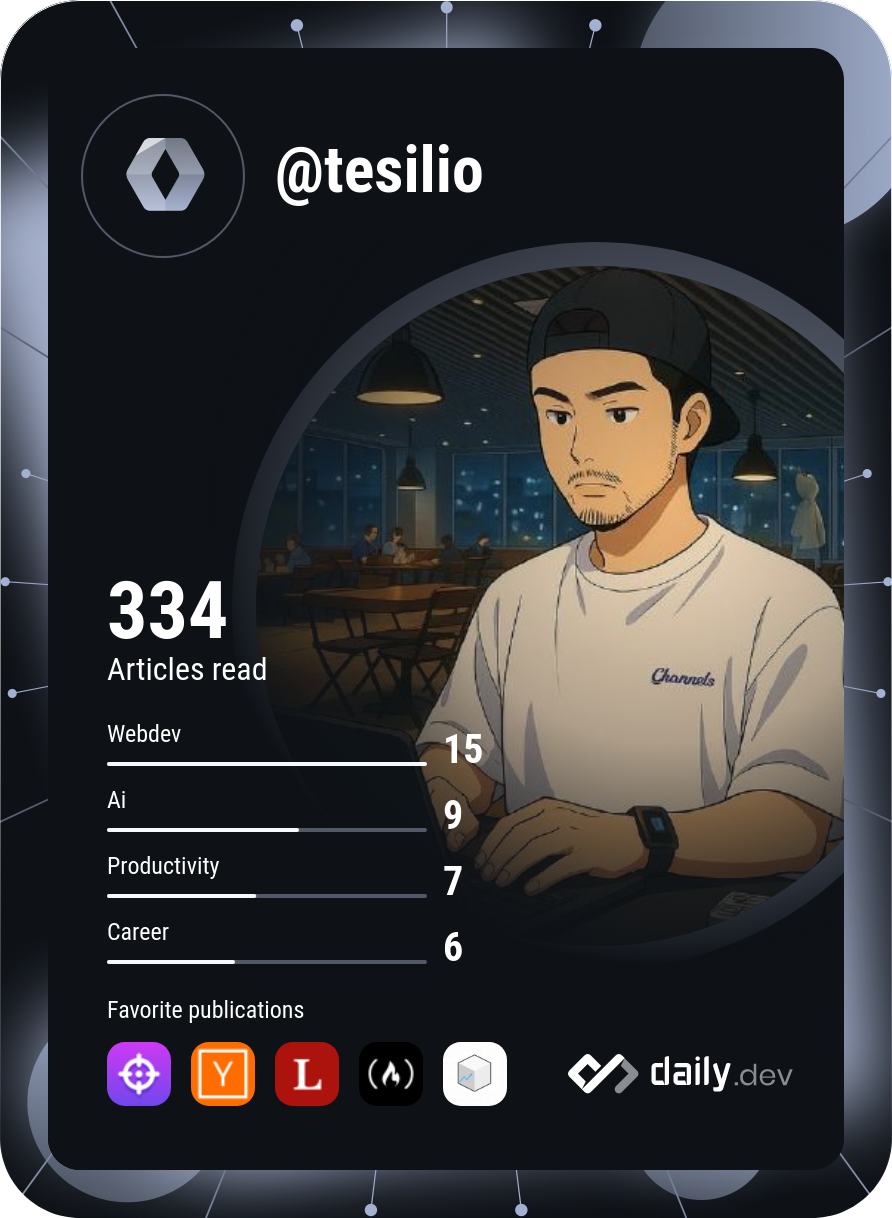 tesilio's Dev Card