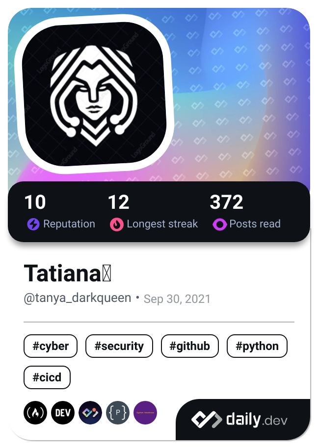 Tatianaఌ's Dev Card