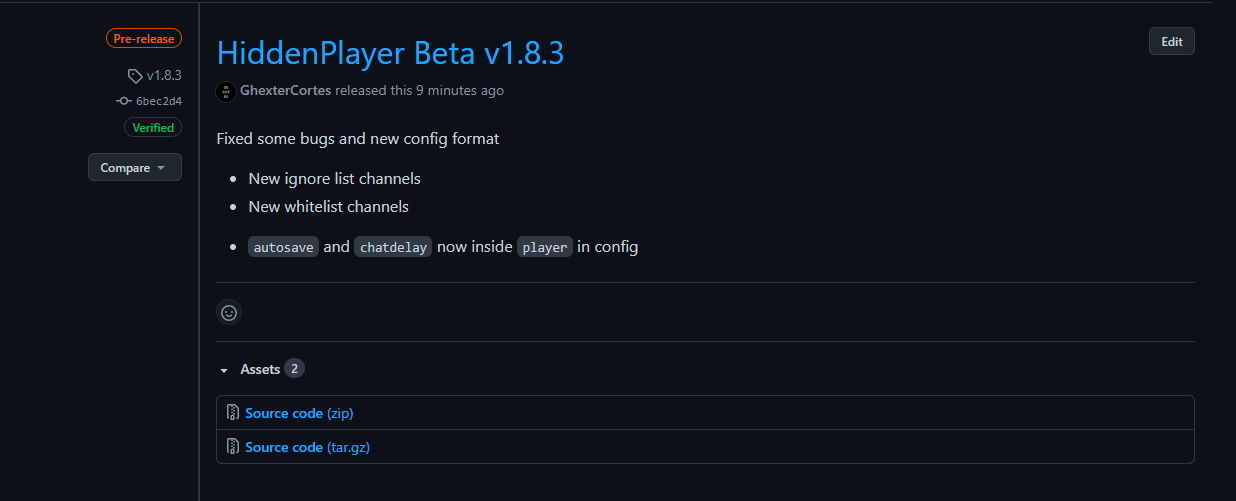 Github release image