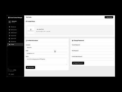 Smart Contact Manager Demo