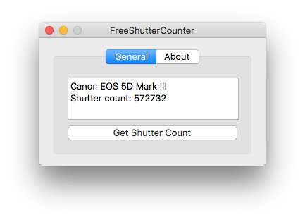freeshuttercounter 1.2.1 screenshot