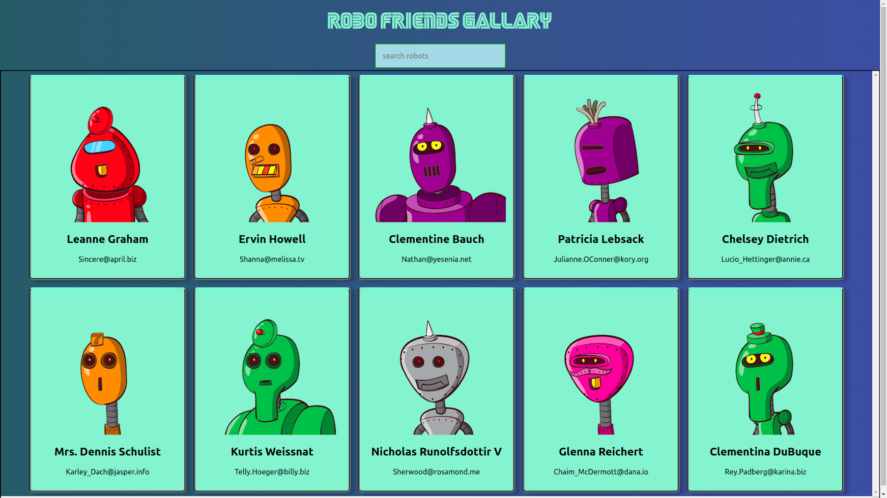 RoboFriends Gallary Capture