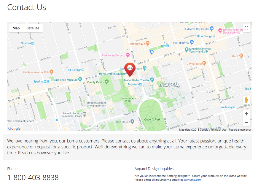 Magento 2 Add Google Maps to Contact Page
