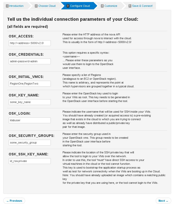 Configure Cloud