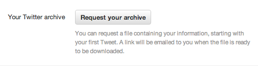 Request your archive