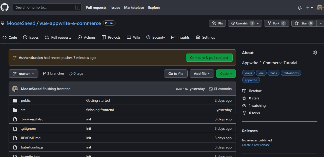 GitHub - MooseSaeed/vue-appwrite-e-commerce: Appwrite E-Commerce ...