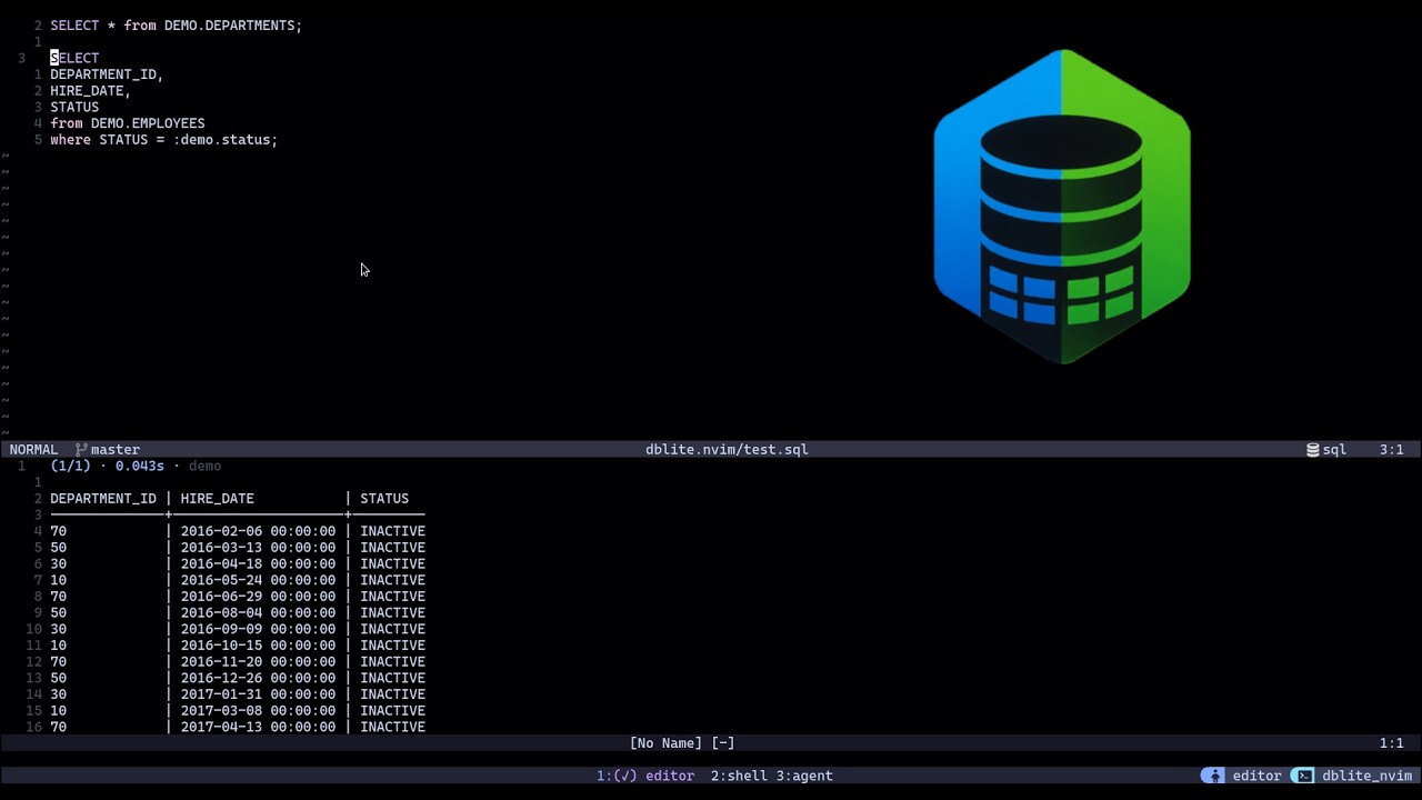 Watch the dblite.nvim demo on YouTube