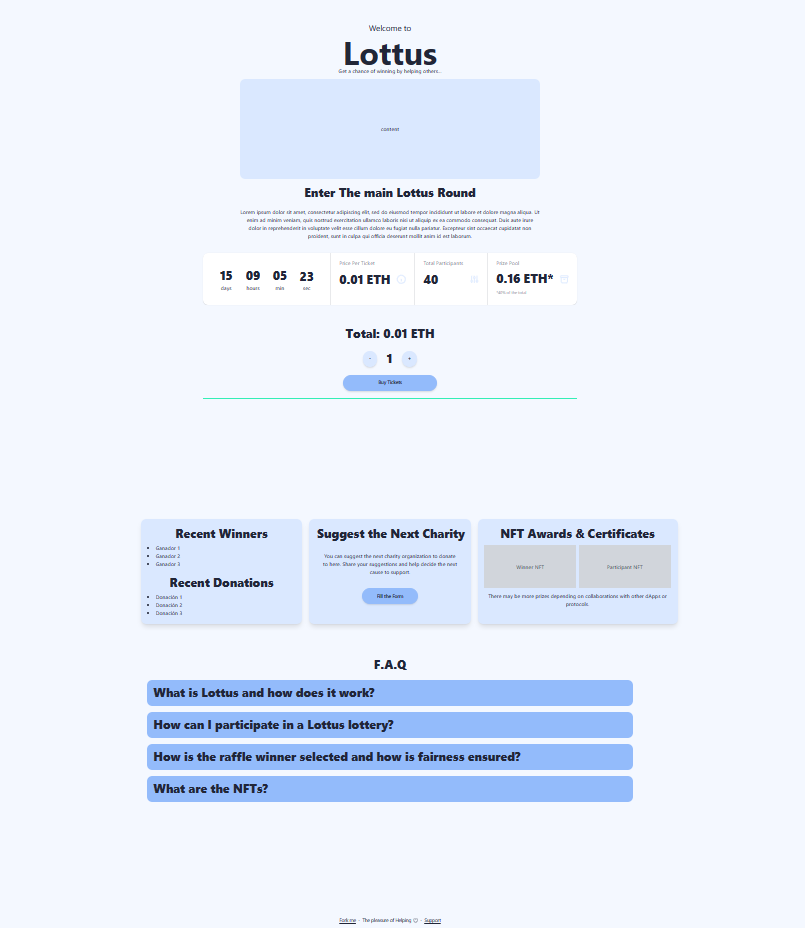 More Complex Layout For Lottus