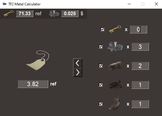GitHub - FancySnacks/TF2_MetalCalculator: Team Fortress 2 Metal ...