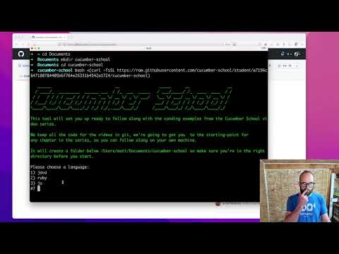 Video of how to use the Cucumber School