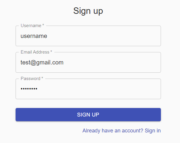 signup