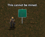 Sign cannot be mined