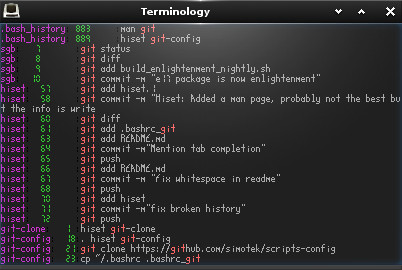 Searching with hiset -s