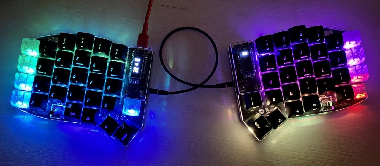 Kimiko keyboard with RGB LED