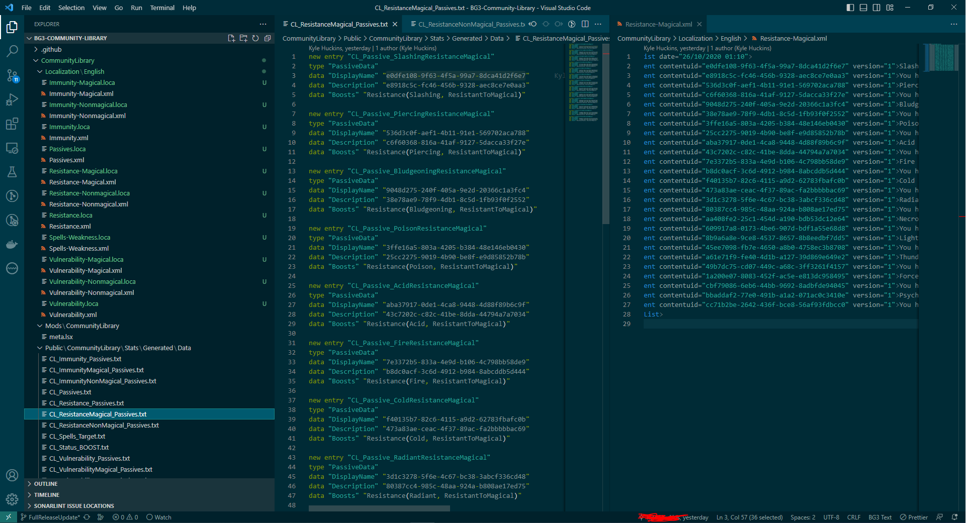 VSCode in action