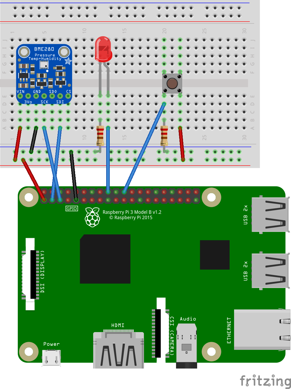 HDistributed Temperature Sensor Schematic