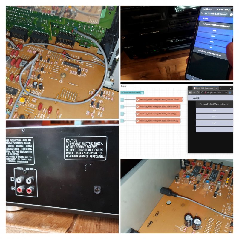 Technics RS-B665 remiote control montage