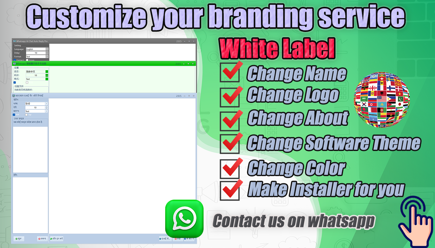Whatsapp AI chatgpt Auto Reply Pro +Unlimited License Key Generator app wihtelabel