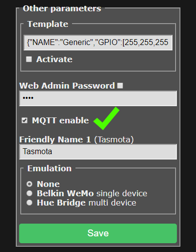 Enable MQTT