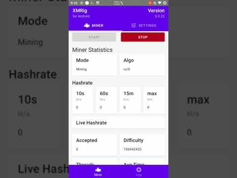 Mining Monero with Decentralized P2Pool on an Android device using XMRig-for-Android
