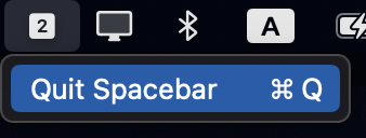 spacebar Dark mode