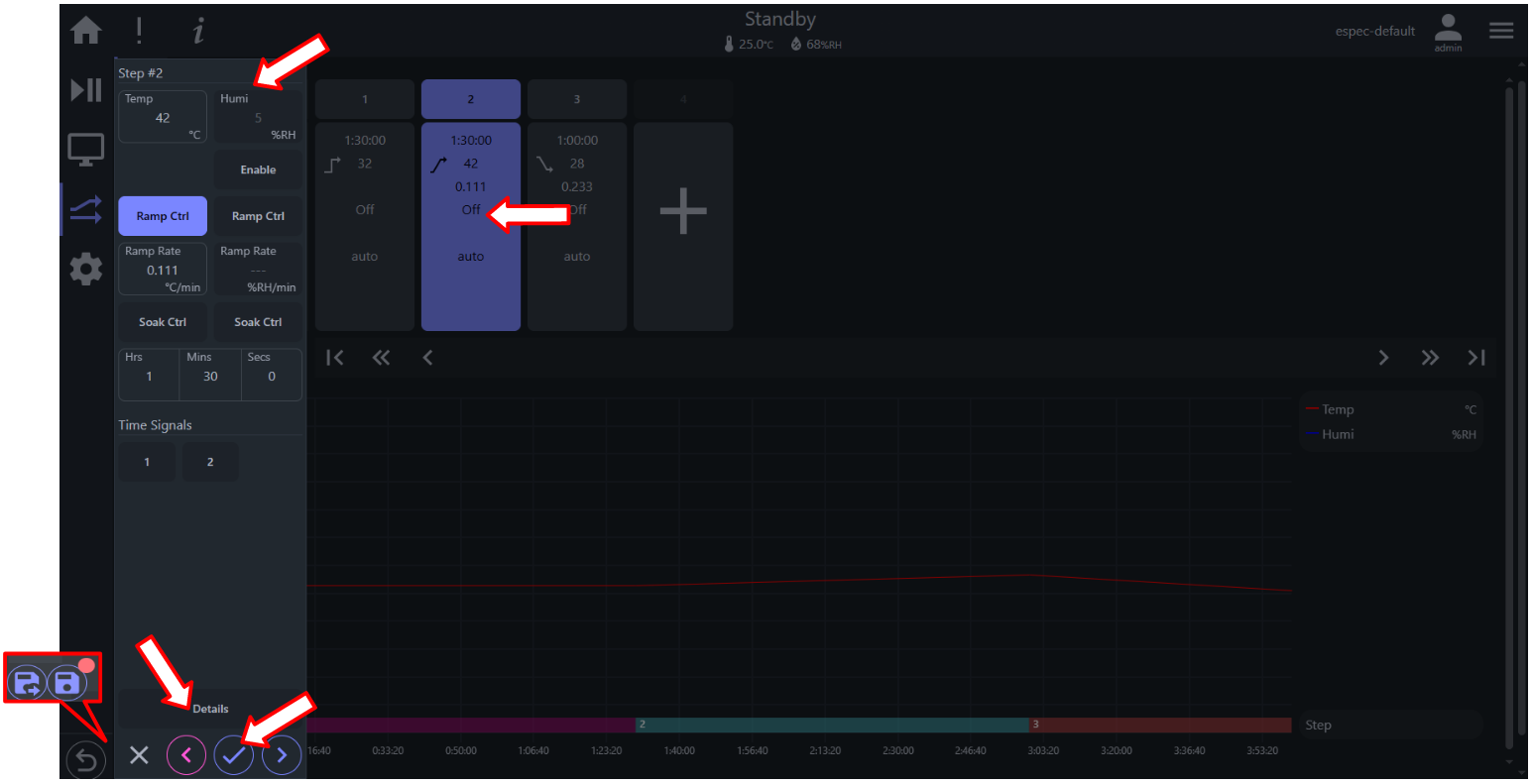 Editing existing steps