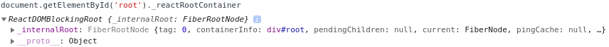 Get FiberRootNode from browser