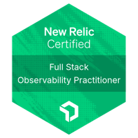 New Relic Full Stack Observability Practitioner Badge