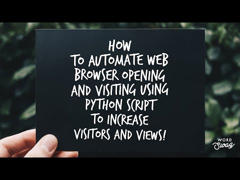 Automate-Web-Browser-Opening-using-Python-Script Video