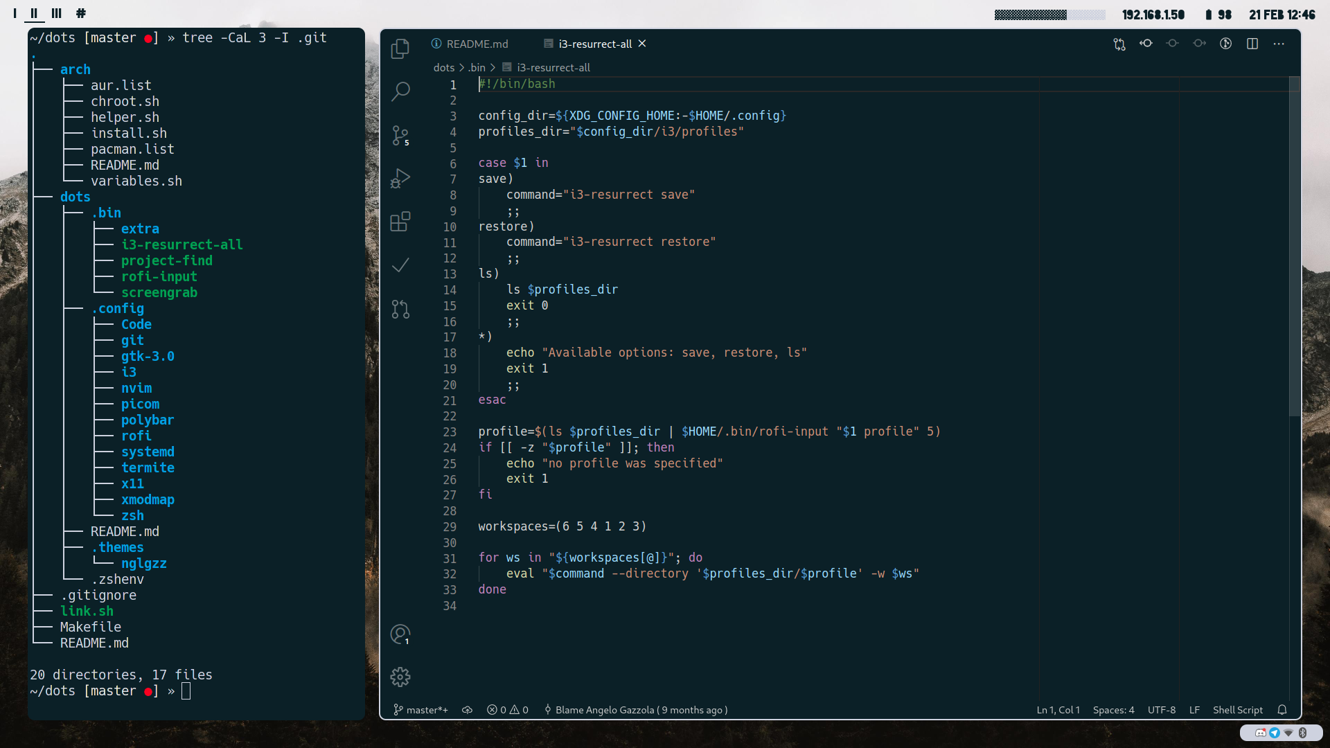 Terminal + VS Code