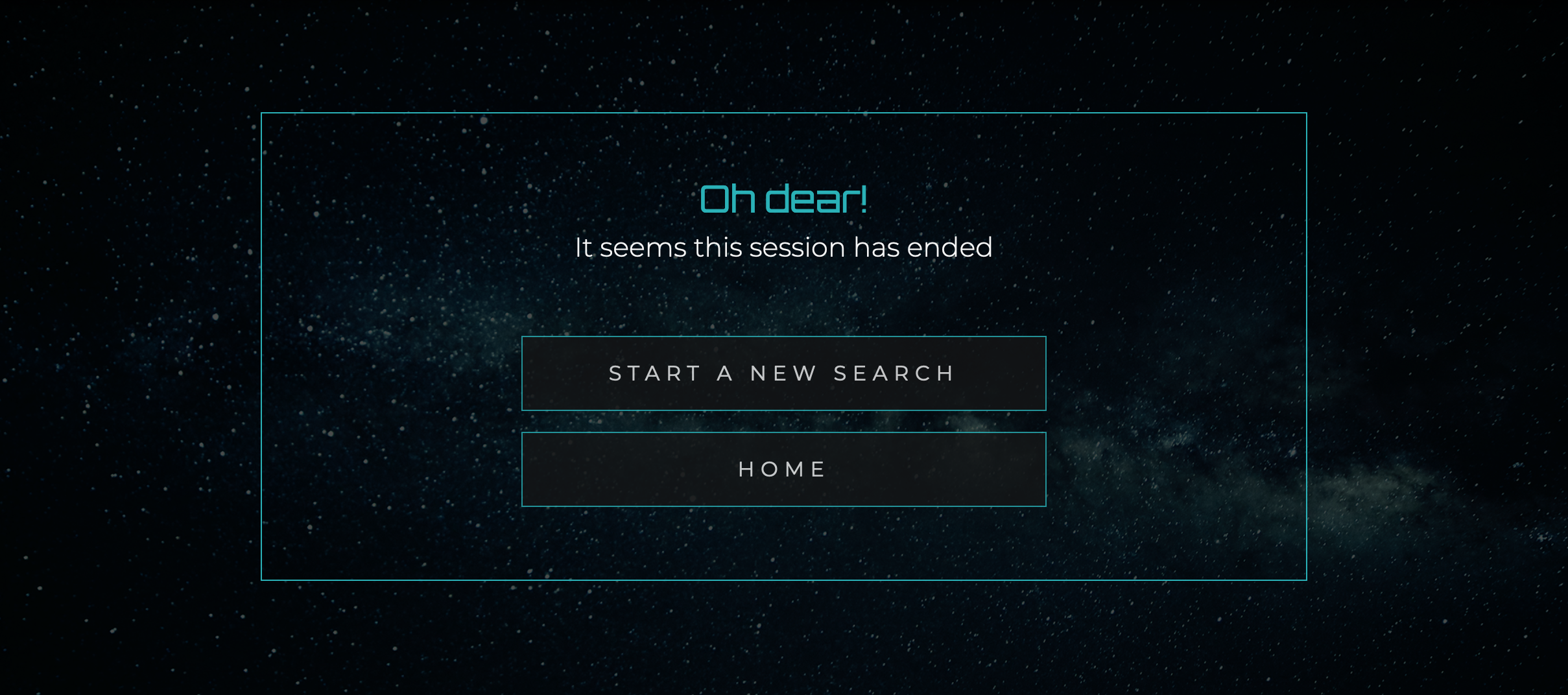 Customised Session Error