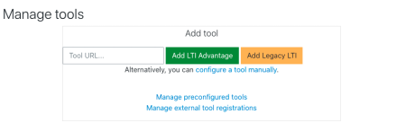 Adding an external tool