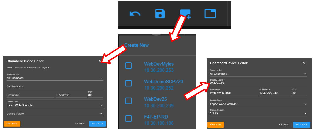 Adding new EWC devices