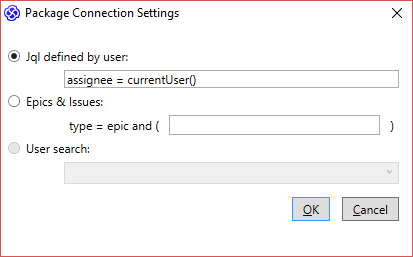 Package Connection Settings