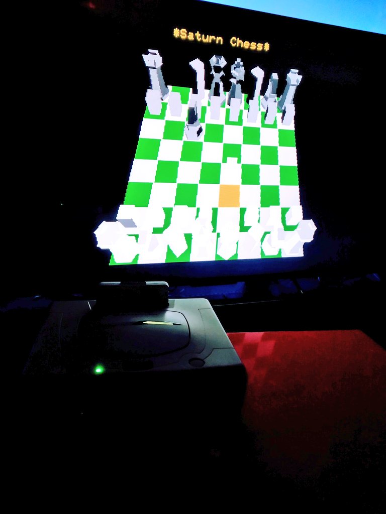 Image of Saturn Chess running on real hardware