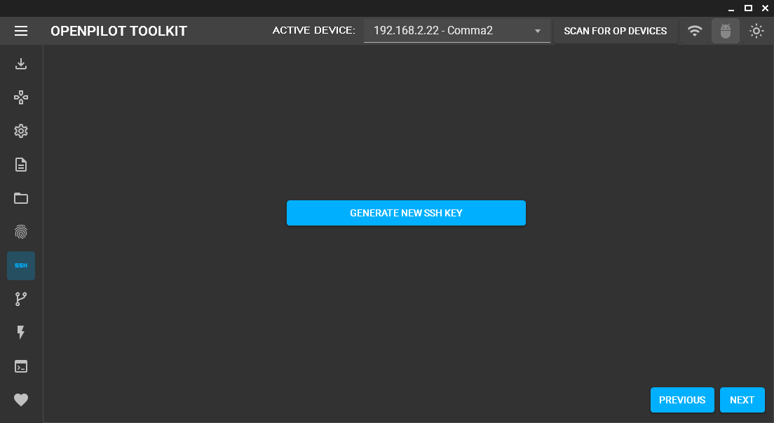 openpilot Toolkit SSH Wizard