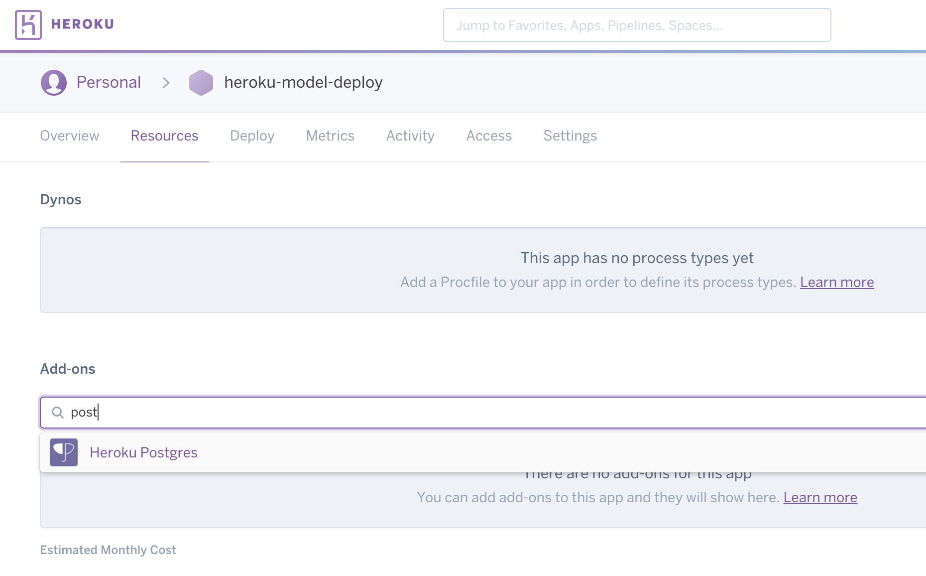 add postgres