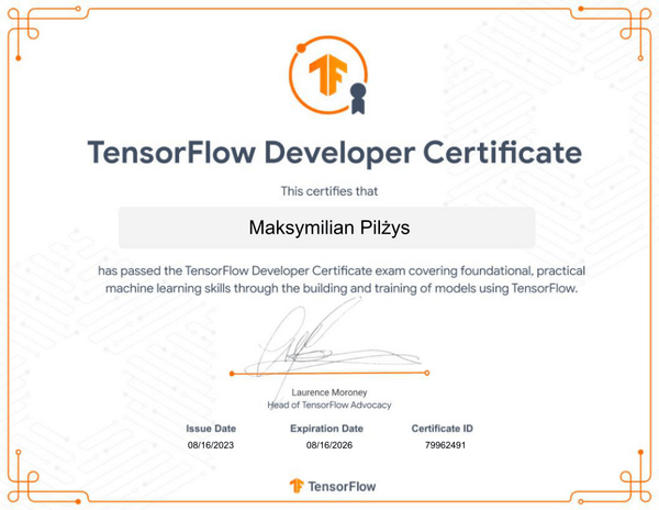 TensorFlow Certificate