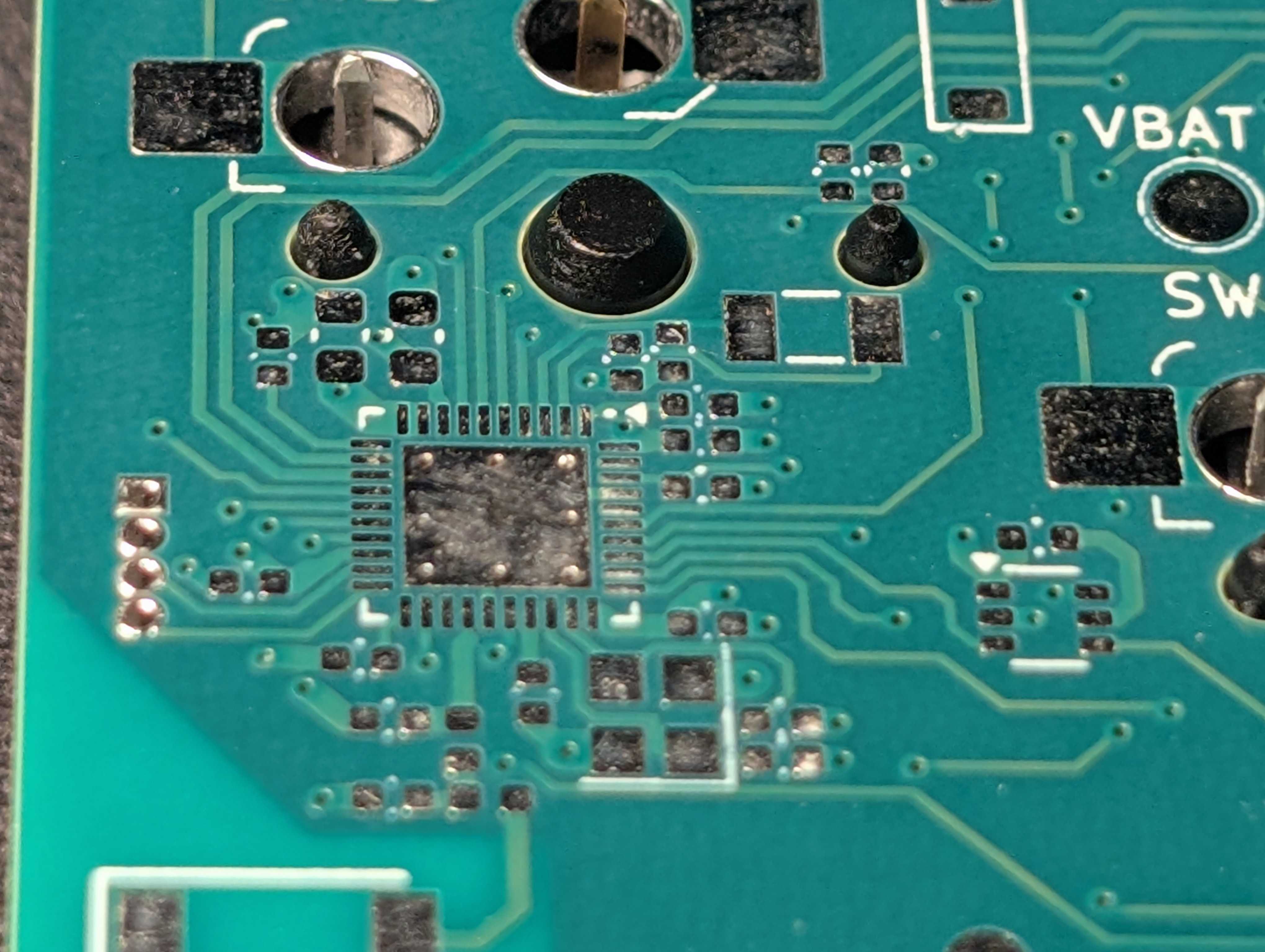 back of pcb with nrf52833