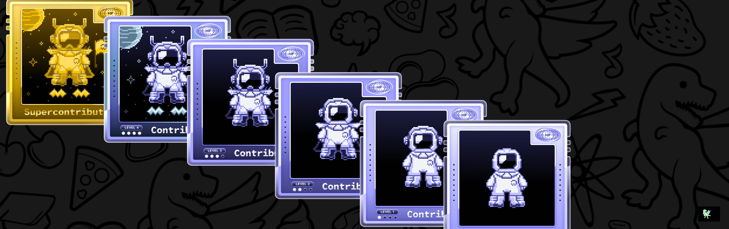 An image of @bhavdeepq's Holopin badges, which is a link to view their full Holopin profile
